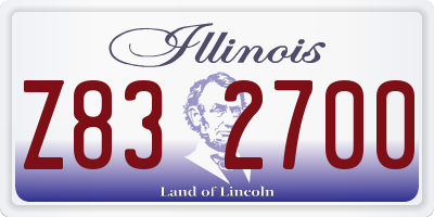 IL license plate Z832700