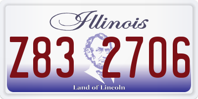 IL license plate Z832706