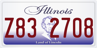 IL license plate Z832708