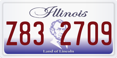 IL license plate Z832709