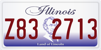 IL license plate Z832713