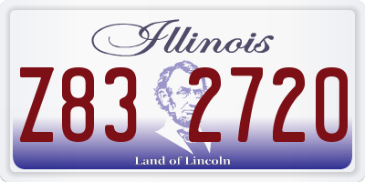IL license plate Z832720