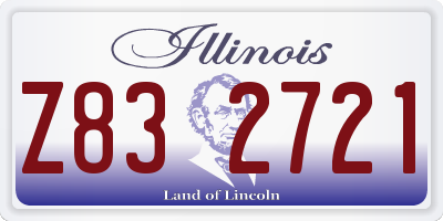 IL license plate Z832721