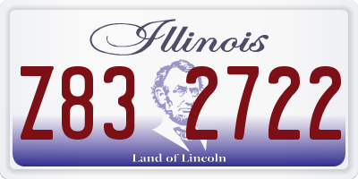 IL license plate Z832722