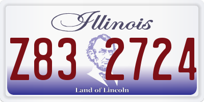 IL license plate Z832724