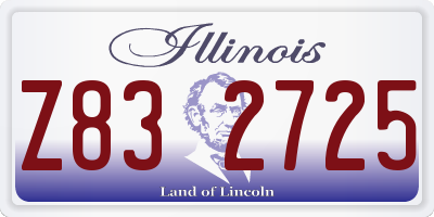 IL license plate Z832725