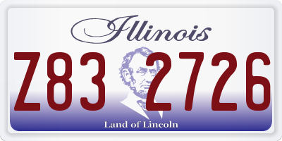 IL license plate Z832726