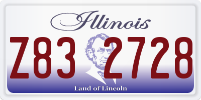 IL license plate Z832728