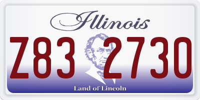 IL license plate Z832730