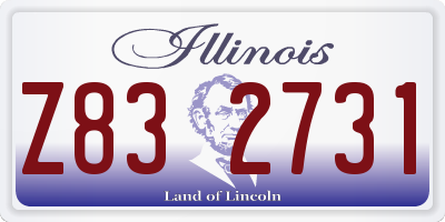 IL license plate Z832731