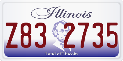 IL license plate Z832735