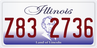 IL license plate Z832736