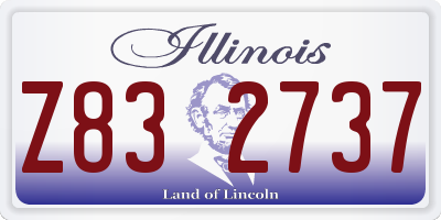 IL license plate Z832737