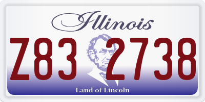 IL license plate Z832738