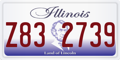 IL license plate Z832739