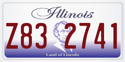 IL license plate Z832741