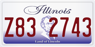 IL license plate Z832743