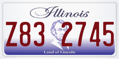 IL license plate Z832745