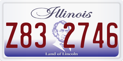 IL license plate Z832746