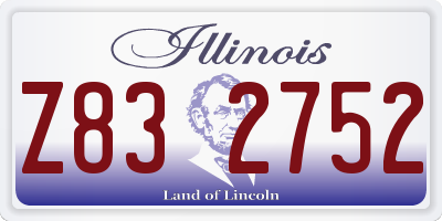 IL license plate Z832752
