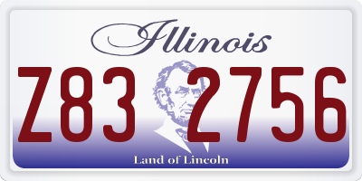 IL license plate Z832756