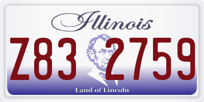 IL license plate Z832759