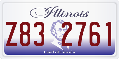 IL license plate Z832761