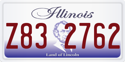 IL license plate Z832762