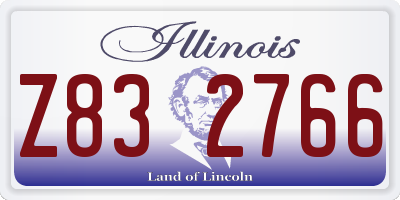 IL license plate Z832766