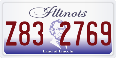 IL license plate Z832769