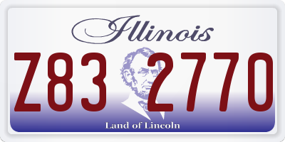 IL license plate Z832770