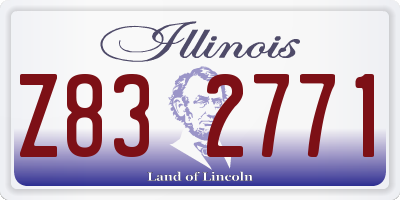 IL license plate Z832771