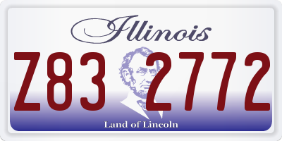 IL license plate Z832772