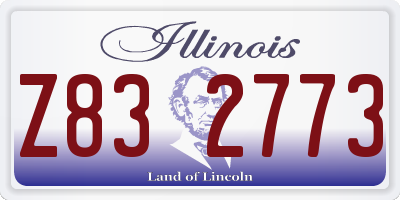 IL license plate Z832773
