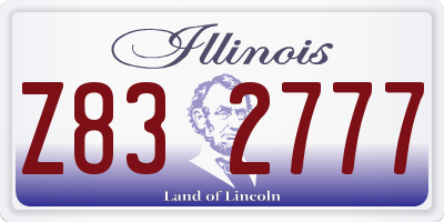 IL license plate Z832777