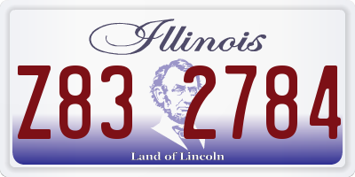 IL license plate Z832784