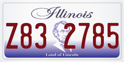 IL license plate Z832785