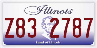 IL license plate Z832787