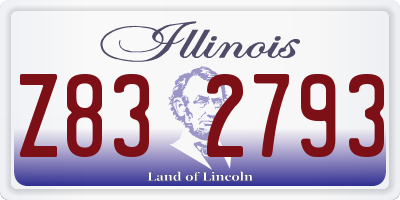 IL license plate Z832793