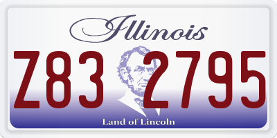 IL license plate Z832795