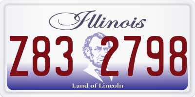 IL license plate Z832798