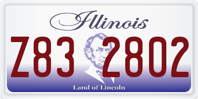 IL license plate Z832802