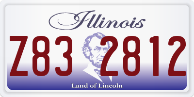 IL license plate Z832812