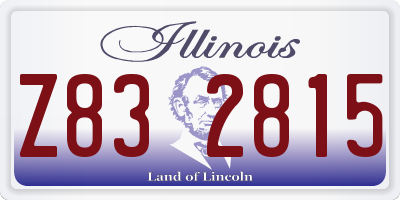 IL license plate Z832815