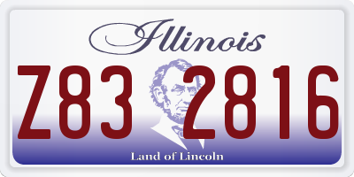IL license plate Z832816