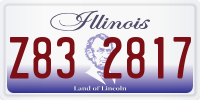 IL license plate Z832817