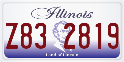 IL license plate Z832819