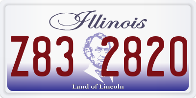 IL license plate Z832820