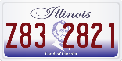 IL license plate Z832821
