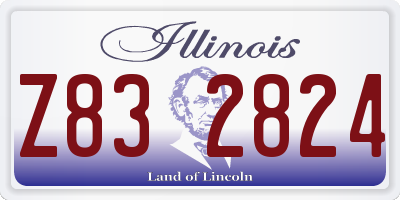 IL license plate Z832824